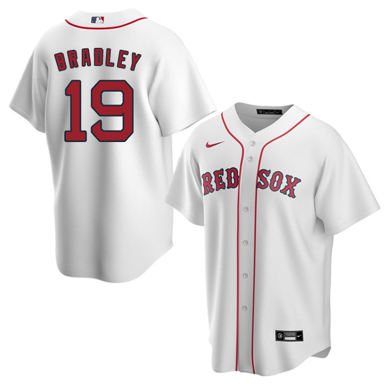 Nike Men #19 Jackie Bradley Boston Red Sox Baseball Jerseys Sale-White
